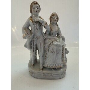 Vintage Victorian Couple Figurine – Made in Japan Porcelain Ceramic– Mid-Century